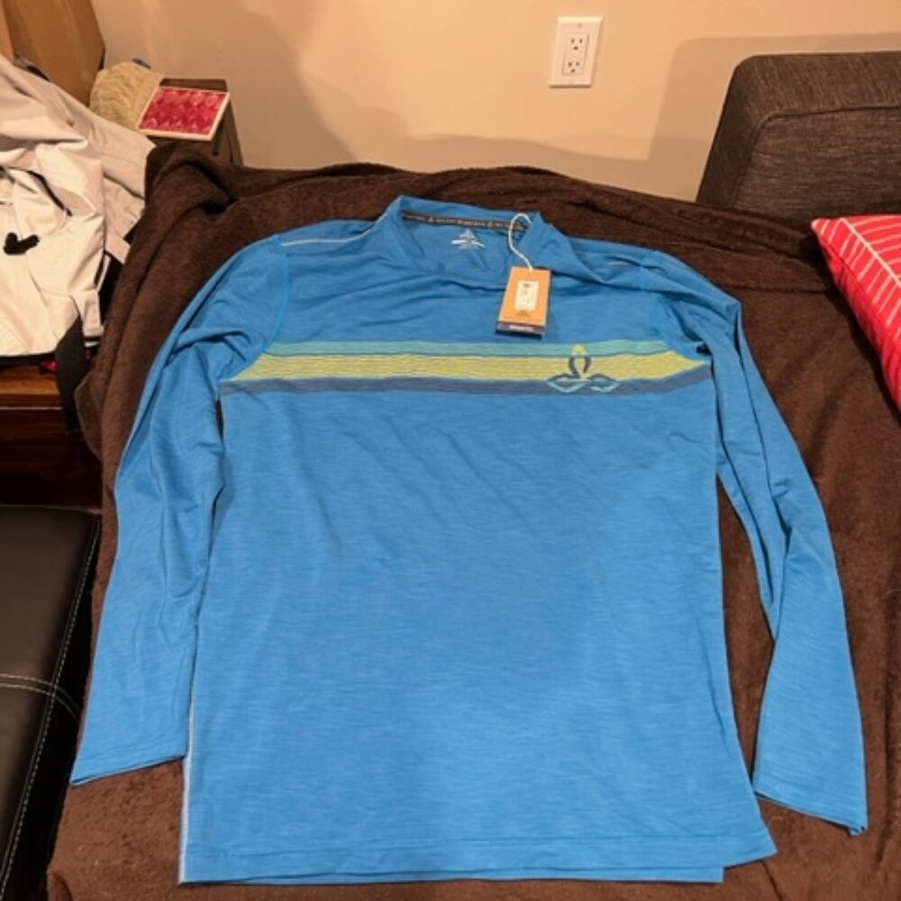 prAna Calder Long Sleeve "Swim" Shirt - New - Men's - Large